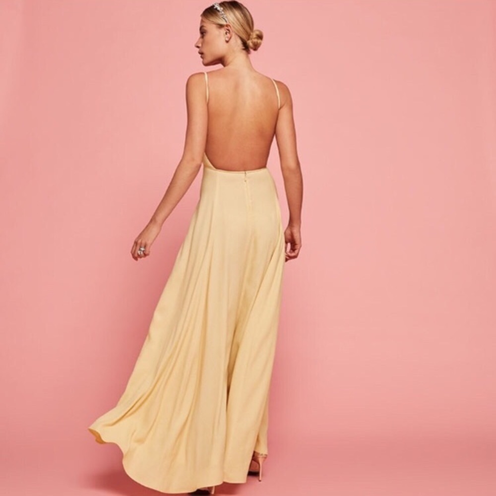 Reformation backless dress